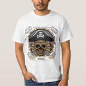 Skull Crossbones Pirate T-shirt (Voorkant)