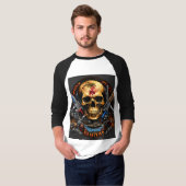 Skull & Crossbones Rock Band T-shirt (Voorkant volledig)