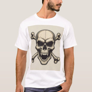 Skull & Crossbones: Rock 'n' Roll Band Logo T-shir T-shirt