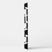 Skull Crossbones: zwart-wit patroon. Case-Mate iPhone Case (Achterkant / Rechts)
