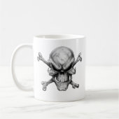 Skull Crossed Bones Koffiemok (Links)