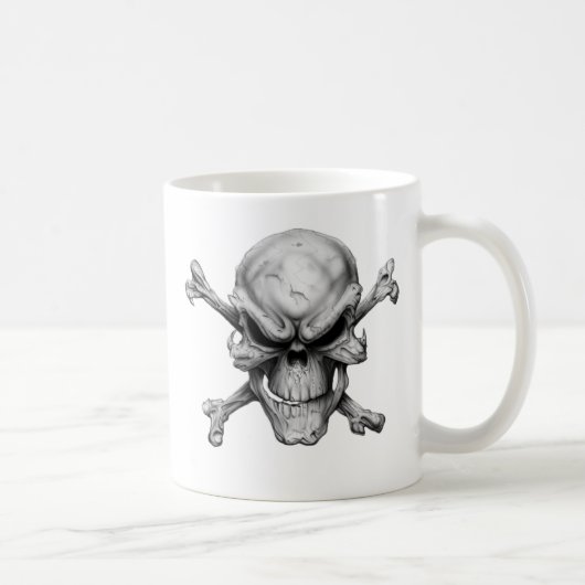 Skull Crossed Bones Koffiemok (Rechts)