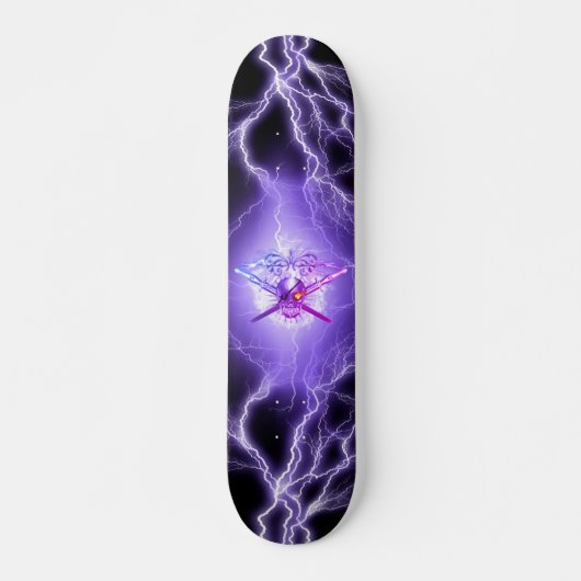 Skull Crossed Swords Persoonlijk Skateboard (Voorkant)