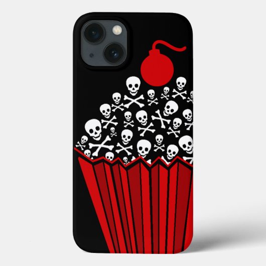Skull Cupcake Hoesje-Mate iPhone Case (Achterkant)