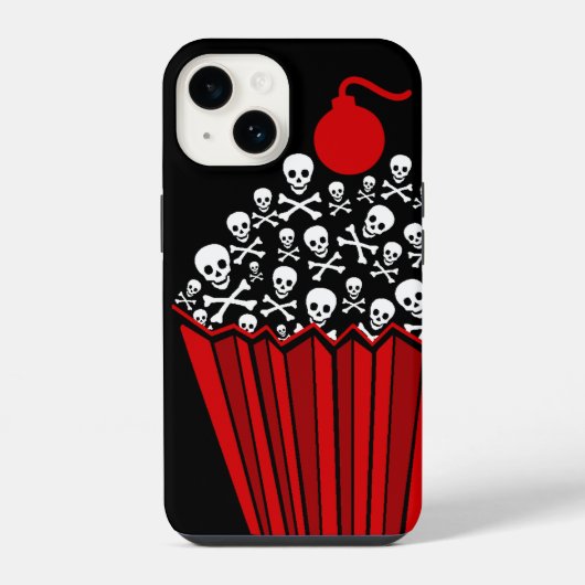 Skull Cupcake Hoesje-Mate iPhone Case Hoesje (Achterkant)