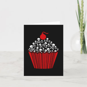 Skull Cupcake Kaart