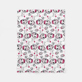 Skull Cupcake Madness Fleece Deken (Voorkant)
