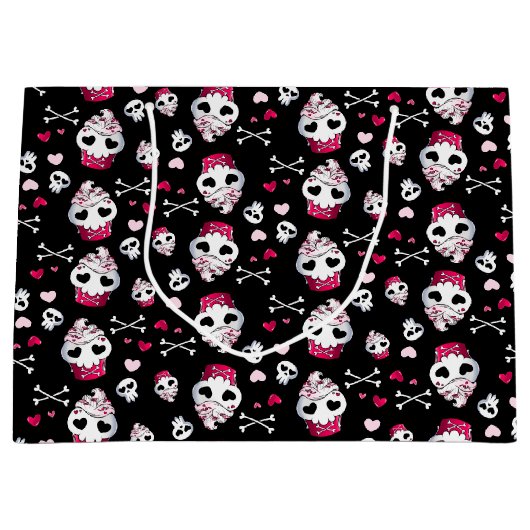Skull Cupcake Madness Groot Cadeauzakje (Voorkant)