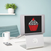 Skull Cupcake Sticker (Laptop op bureau)
