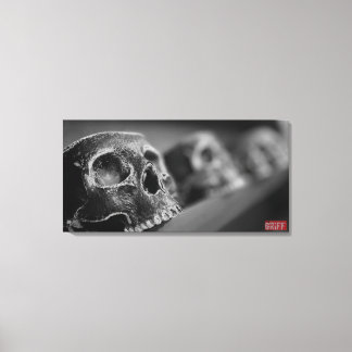 Skull cups canvas print