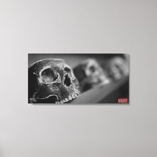 Skull cups canvas print (Voorkant)