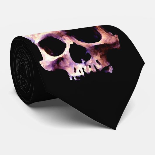 Skull Custom Stropdas (Opgerold)
