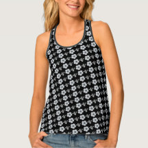 Skull Daisy van MonkeyWrenched - Racerback Tank
