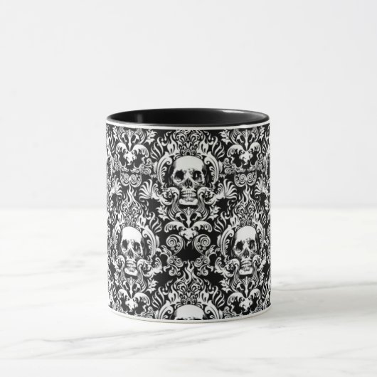 Skull Damask Mok (Midden)
