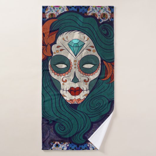 Skull-dames Badhanddoek (Badhanddoek)