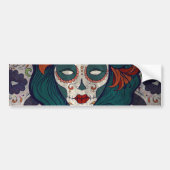 Skull-dames Bumpersticker (Voorkant)