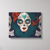 Skull-dames Canvas Afdruk (Voorkant)