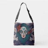 Skull-dames Crossbody Tas (Achterkant)