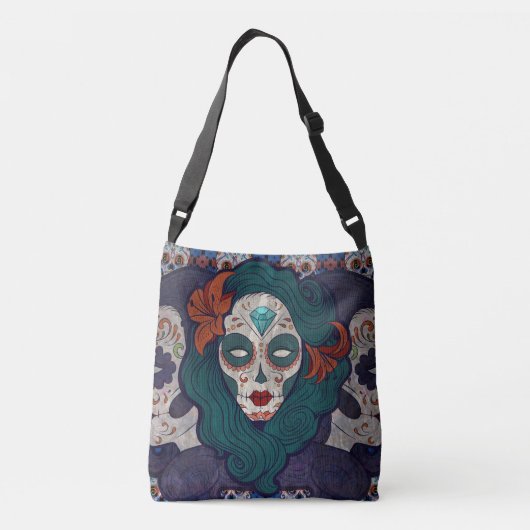 Skull-dames Crossbody Tas (Achterkant)
