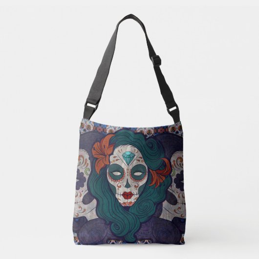 Skull-dames Crossbody Tas (Voorkant)