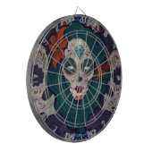 Skull-dames Dartbord (Voorkant Links)