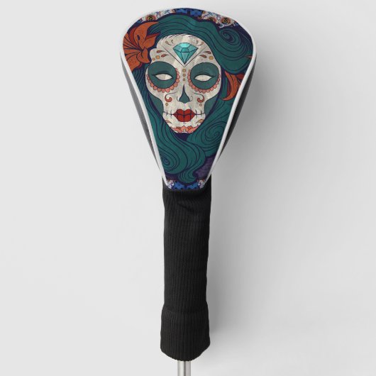 Skull-dames Golfheadcover (Voorkant)