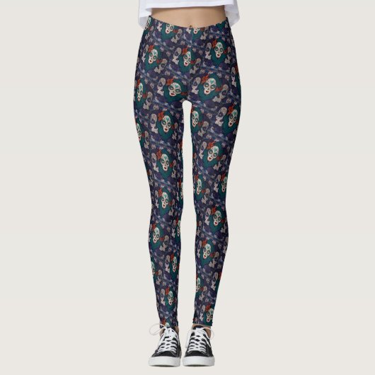 Skull-dames Leggings (Voorkant)