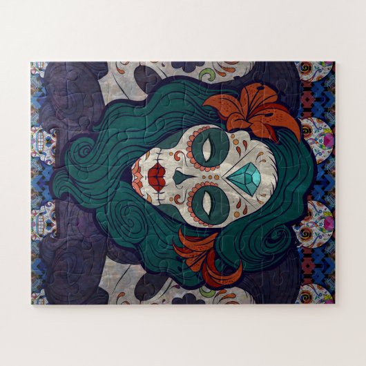 Skull-dames Legpuzzel (Horizontaal)