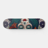Skull-dames Persoonlijk Skateboard (Horizontaal)