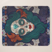 Skull-dames Sherpa Deken (Voorkant (horizontaal))