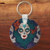 Skull-dames Sleutelhanger (Voorkant)