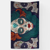 Skull-dames Spandoek (Verticaal)