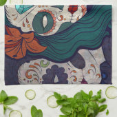 Skull-dames Theedoek (Gevouwen)