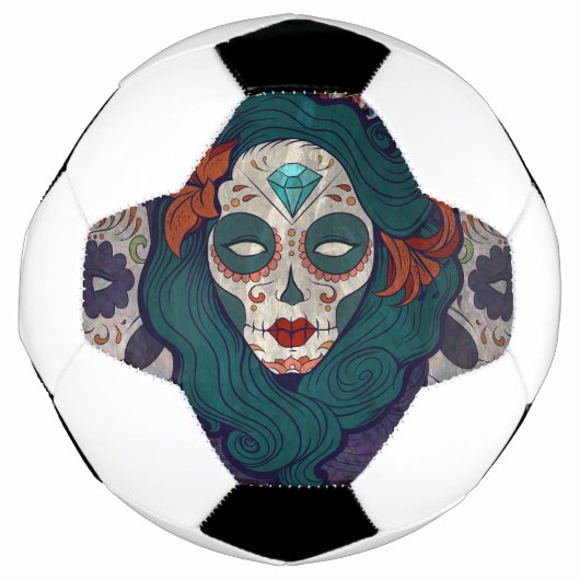 Skull-dames Voetbal (Voorkant)