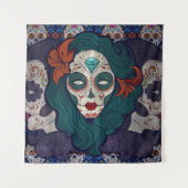 Skull-dames Wandkleed (Voorkant)