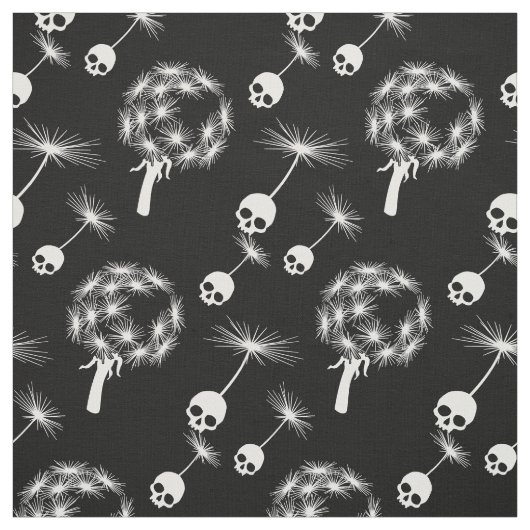 Skull Dandelion Seeds Stof (Swatch)