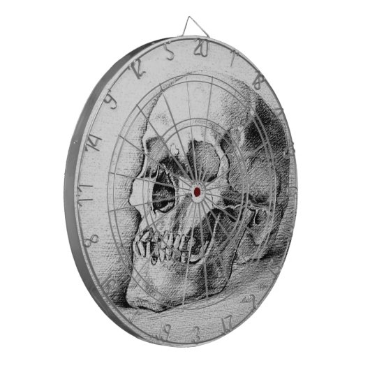Skull Dartboard Dartbord (Voorkant Links)