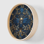 #Skull decoratieve kunst met blauw en goud (Hoek)