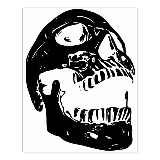 Skull - der Schrei Rubberstempel (Afrduk)