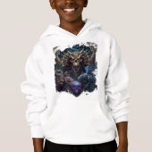 Skull Design Kinderen Pullover Hoodie (Voorkant)