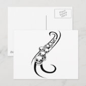 Skull Design Merchandise Briefkaart (Voorkant / Achterkant)