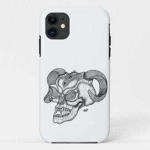 Skull Devil head Black and white Design iPhone 11 Hoesje