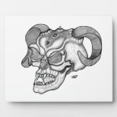 Skull Devil head Black and white Design Fotoplaat (Voorkant)