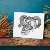 Skull Devil head Black and white Design Fotoplaat (Zijkant)
