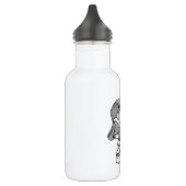 Skull Devil head Black and white Design Waterfles (Links)