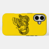Skull Devil head Black and Yellow Design Case-Mate iPhone Case (Achterkant (horizontaal))
