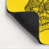 Skull Devil head Black and Yellow Design Muismat (Hoek)