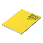 Skull Devil head Black and Yellow Design Notitieblok (Linkerzijde)