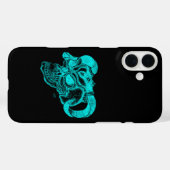 Skull Devil head Black en Green Design Case-Mate iPhone Case (Achterkant (horizontaal))