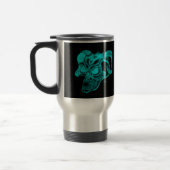 Skull Devil Head Black en Green Design Reisbeker (Links)